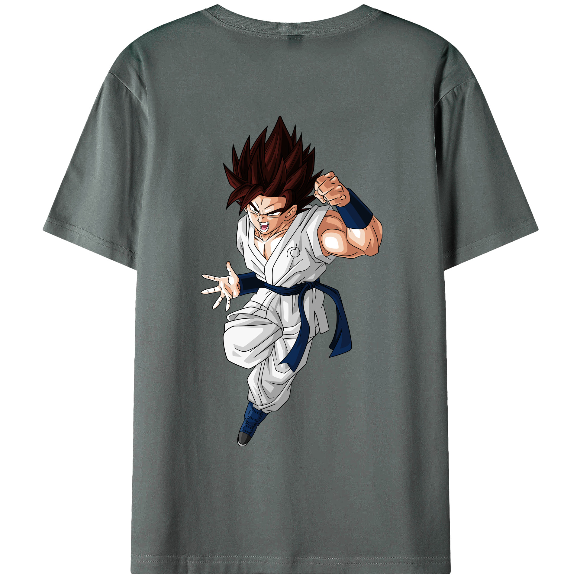 （画像用） ドラゴンボール 孫 悟飯（そんごはん）DRAGON BALL Son Gohan 綿100％ メンズ半袖Tシャツ（バックプリント） 通気性